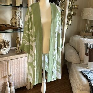 I have a light green and ivory cardigan